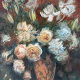 Tiffany Vase Roses 24”x 36” #328